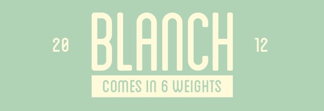 Blanch is a free css web font