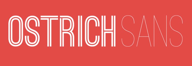 Ostrich Sans is a free web fonts
