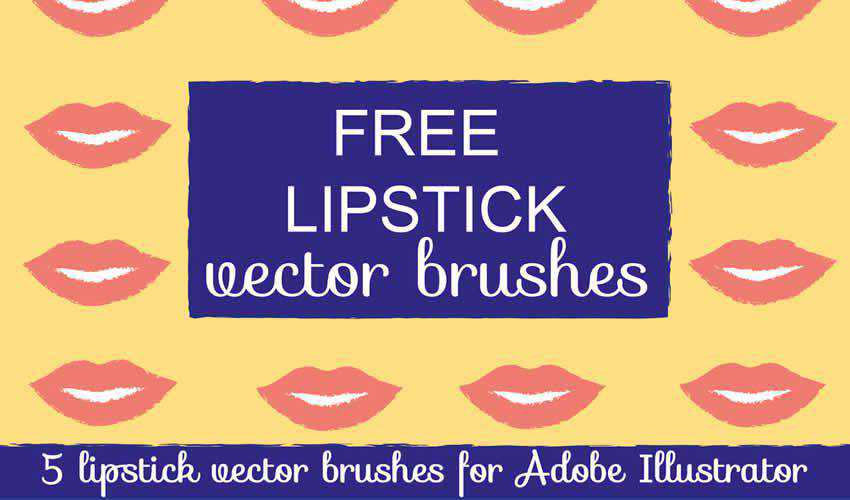 Lipstick Vector adobe illustrator brush brushes abr pack set free