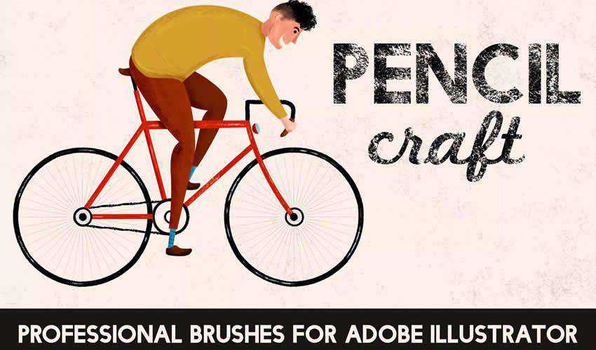 Pencilcraft adobe illustrator brush brushes abr pack set free