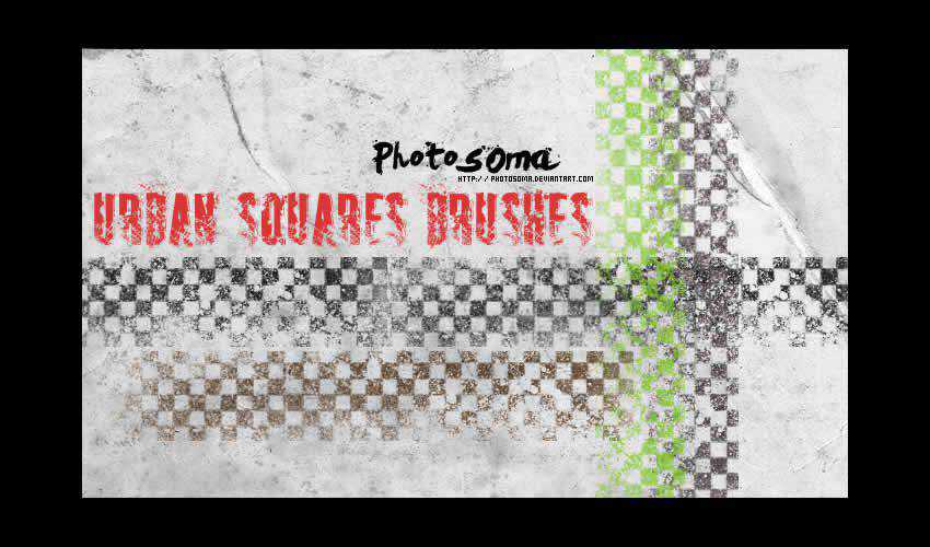 Urban Squares adobe illustrator brush brushes abr pack set free