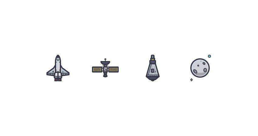 How to Create a Space Icon Set adobe illustrator tutorial