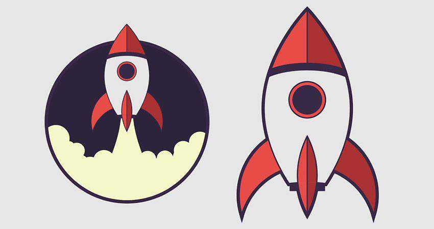 How To Draw a Rocket Icon adobe illustrator tutorial