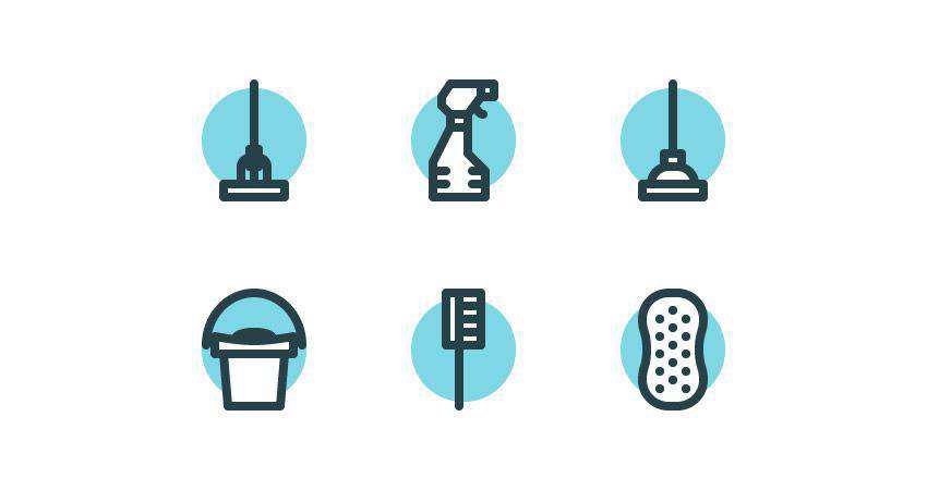 How to Create a Set of Cleaning Icons adobe illustrator tutorial