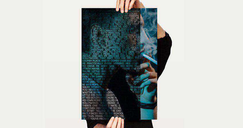 How to Create a Text Portrait Poster Mockup adobe photoshop tutorial