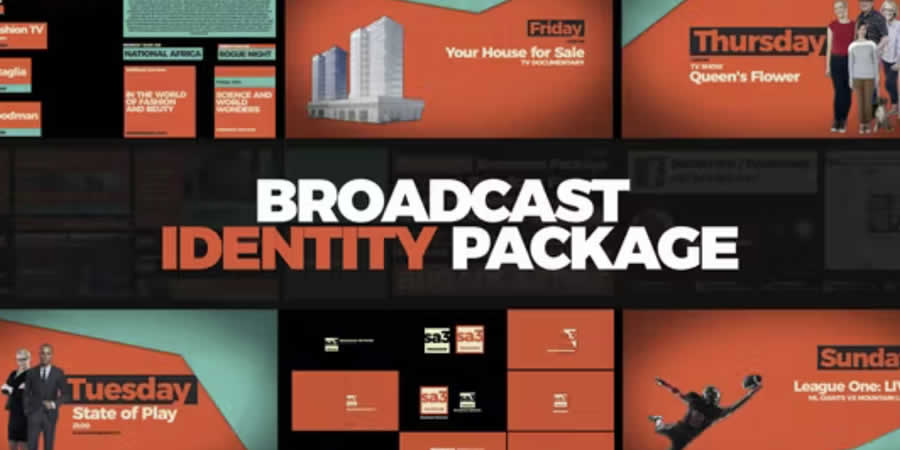 Identity Package Broadcast Package Template After Effects Video Production