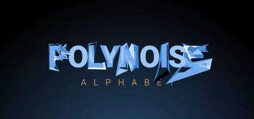 PolyNoise Alphabet - Animated Typeface Template