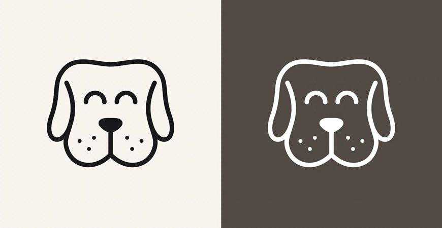 Happy Dog Logo Template pet animals