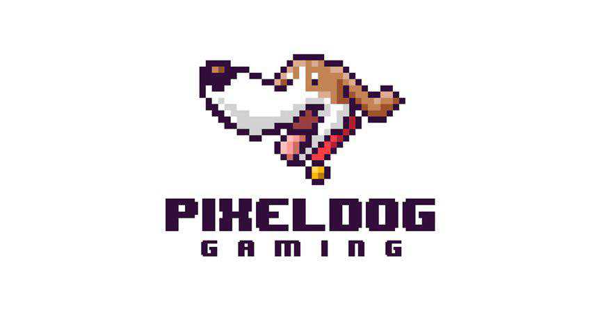 Pixel Dog Gaming Mascot Template animals