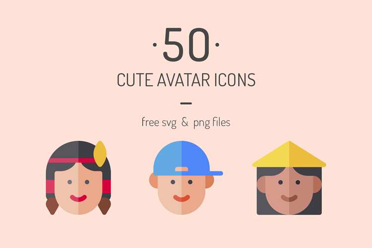 The Free User Avatar Icon Set (50 Icons in SVG & PNG Formats)