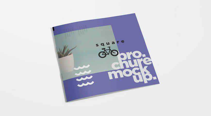 Square Brochure Photoshop PSD Mockup Template
