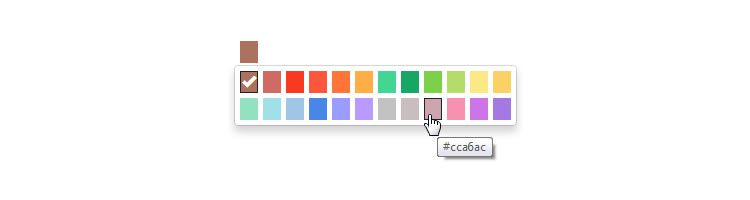 simple lightweight jQuery color picker Bootstrap