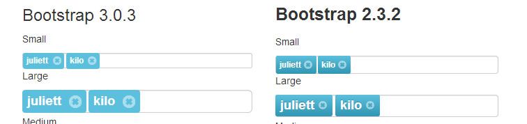 jQuery plugin adding tagging functionality Bootstrap