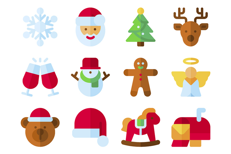 Free Christmas Icon Bundle (210 Icons in SVG & PNG Formats)