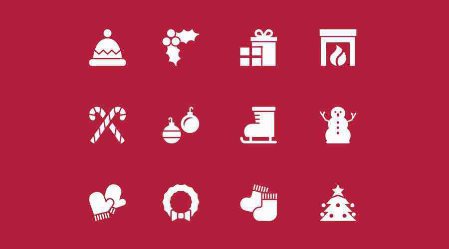 12 Vector Holiday Icons free holidays
