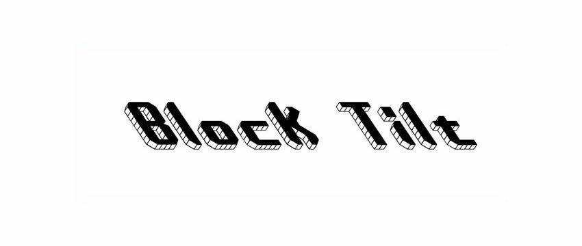 Block Tilt Font Chunky 3d Free Font