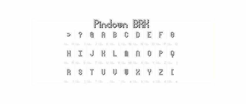 Pin Down X-BRK Chunky 3d Free Font