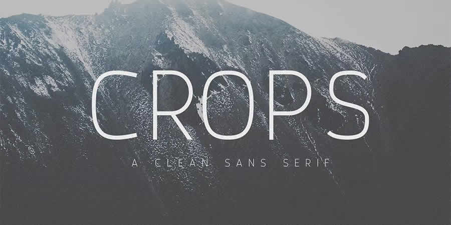 Crops Clean Sans font typeface
