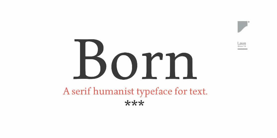 Born free clean font typeface