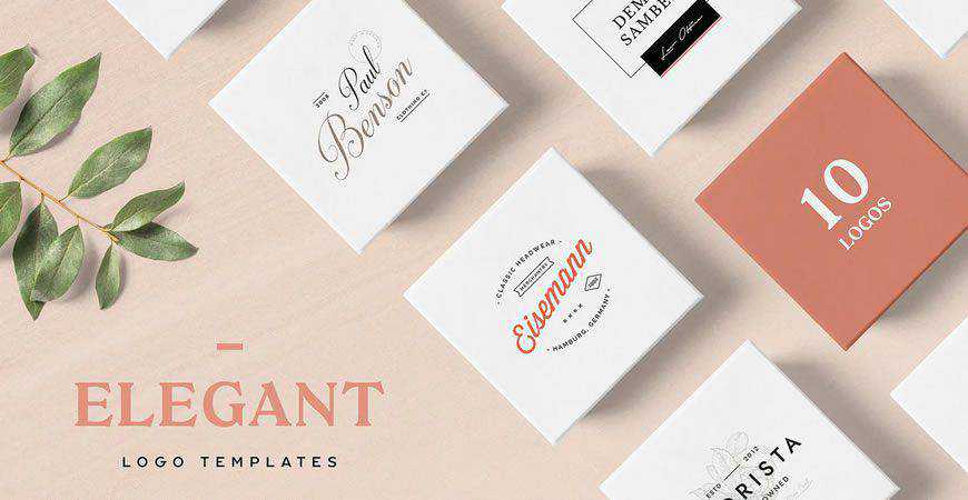 Elegant logo creator kit template