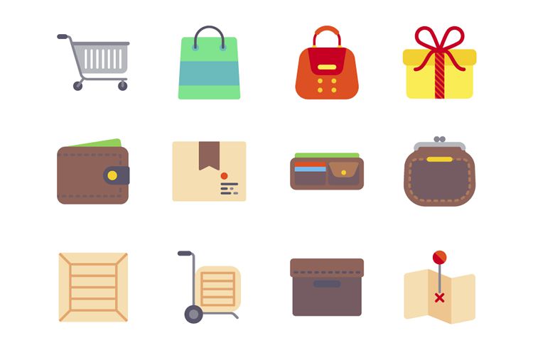 The Free Flat eCommerce Icon Set (50 Icons in PNG & SVG Formats)