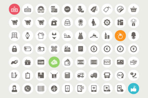 Free eCommerce & Shopping Icons (70 Icons in AI, EPS & PSD Formats)
