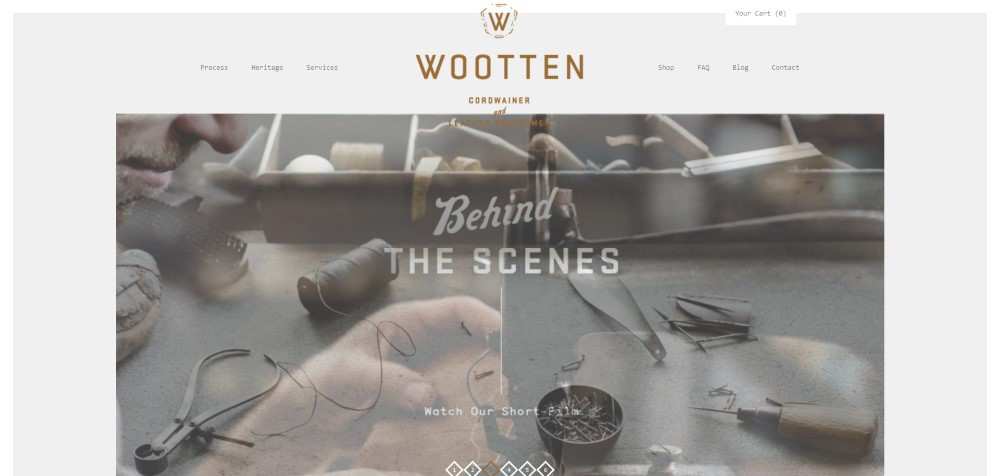 Wootten ecommerce web design inspiration user interface shop