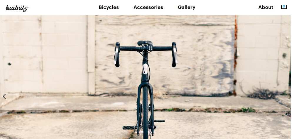 Budnitz Bicycles ecommerce web design inspiration user interface shop