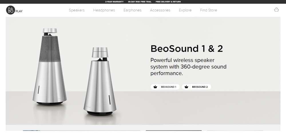 BEO Play ecommerce web design inspiration user interface shop