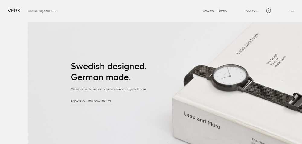 verk ecommerce web design inspiration user interface shop