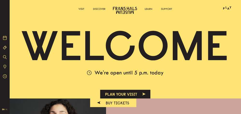 Frans Hals Museum ecommerce web design inspiration user interface shop