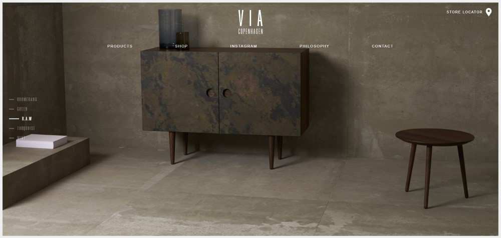 VIA Copenhagen ecommerce web design inspiration user interface shop