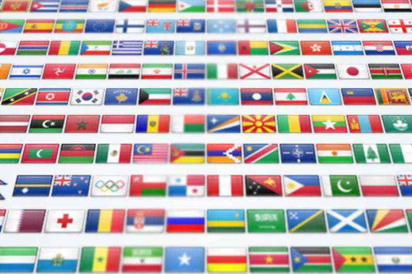 2600 Flat Shiny Flag Icon Set free banner nation country png