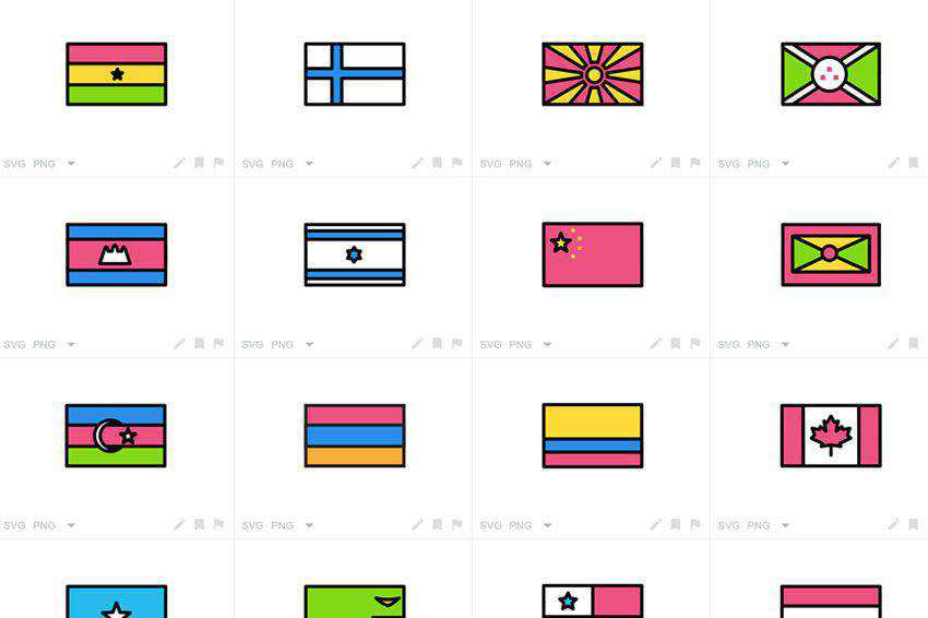 114 Vector Flags Icons free icon set banner nation country psd eps png svg ai