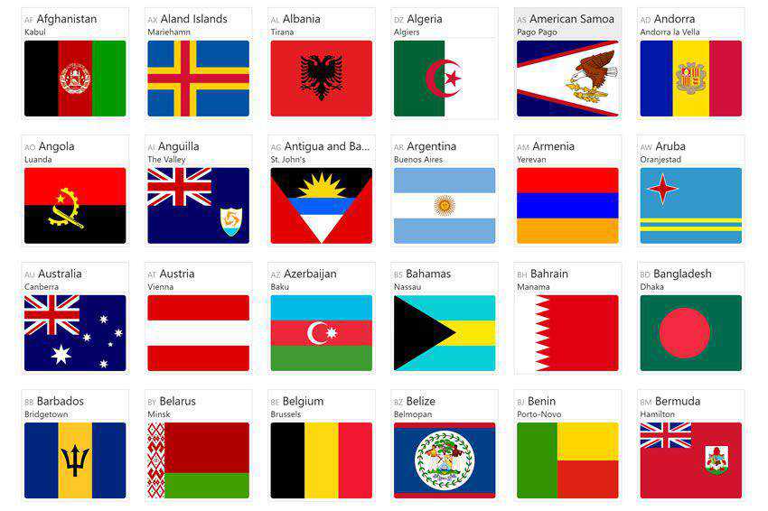 css free icon set banner nation country embed copy paste svg