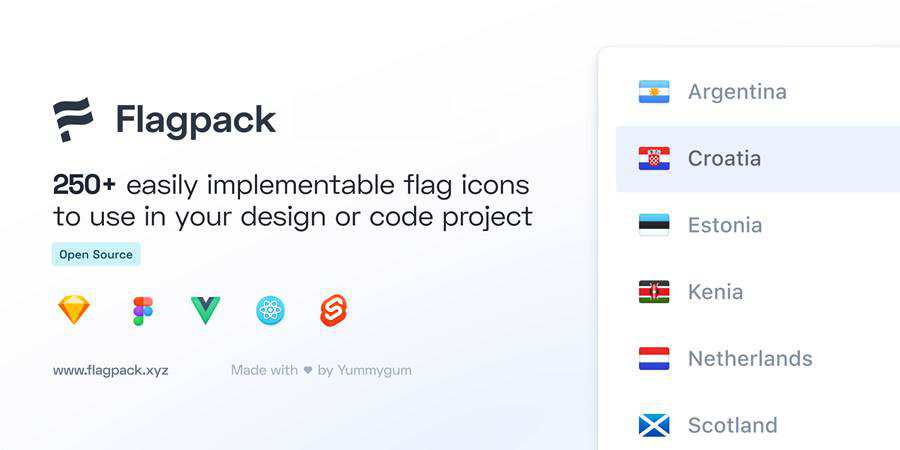Flagpack Open-Source Icons Sketch Figma