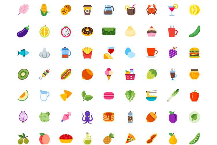 Free Food & Drink Icon Set (100 Icons in EPS, SVG & PNG Formats)
