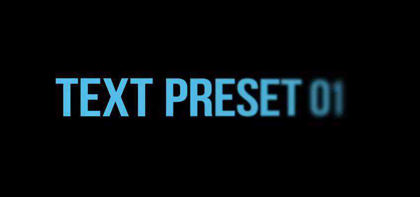10 More Simple After Effects Text Presets