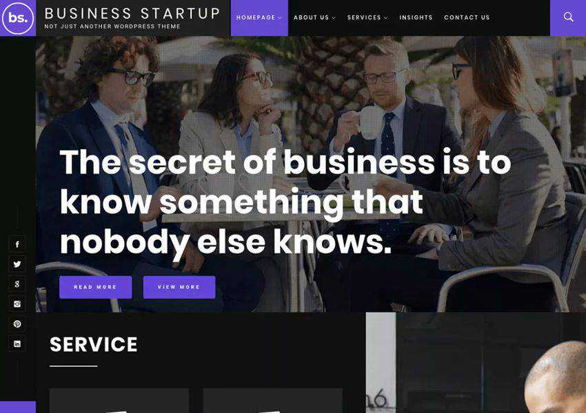 Business Startup free wordpress theme wp responsive business corporate