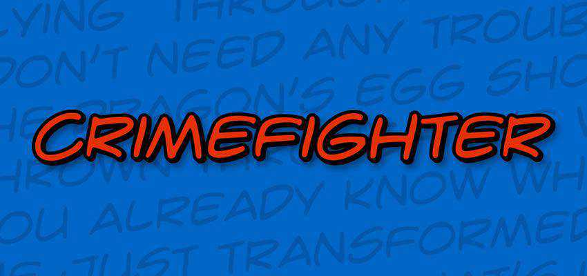  Crime Fighter Comic Font free comic cartoon font family