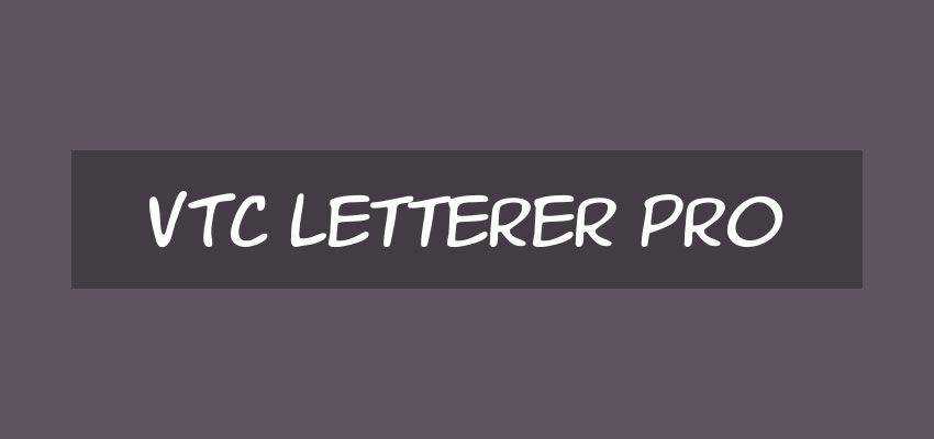 VTC Letterer Pro Font free comic cartoon font family