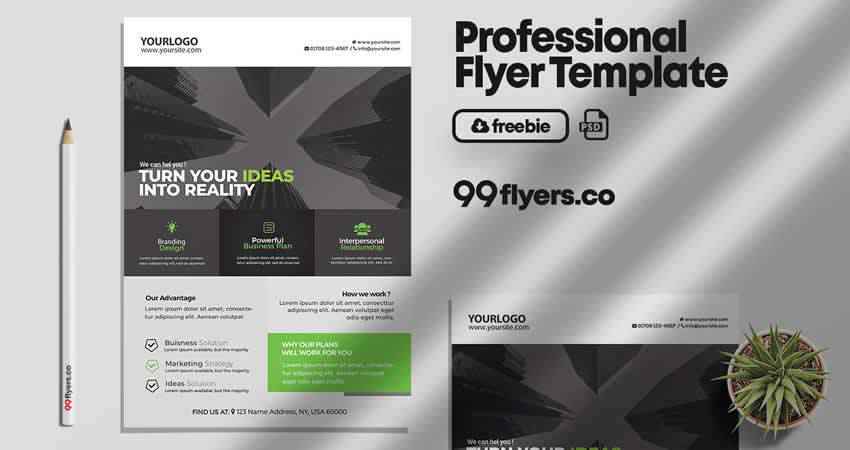 Corporate & Business Flyer Template Photoshop PSD