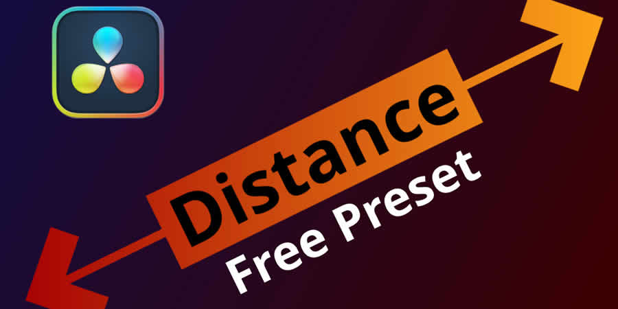 Dynamic Distance Meter free davinci resolve template video motion design