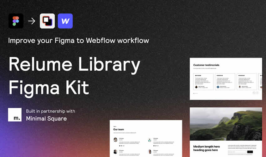 Relume Library Figma Kit Free Figma Web UI Kit Template