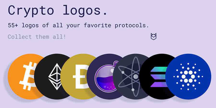 55 Crypto Logos free figma template