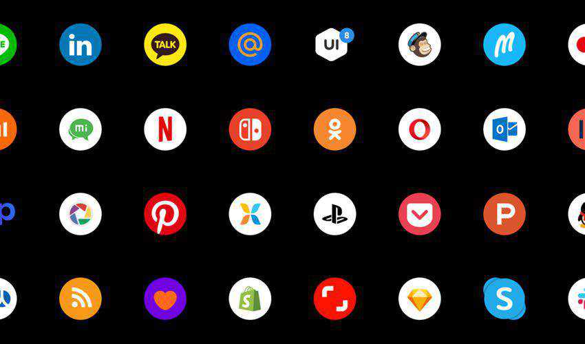 Social Icons free figma ui icon set