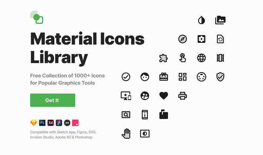 Material Icons free figma ui icon set