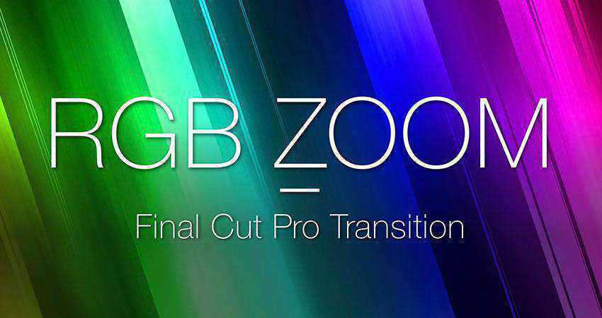 RGB Blur Zoom Transition free final cut pro fcpx preset template