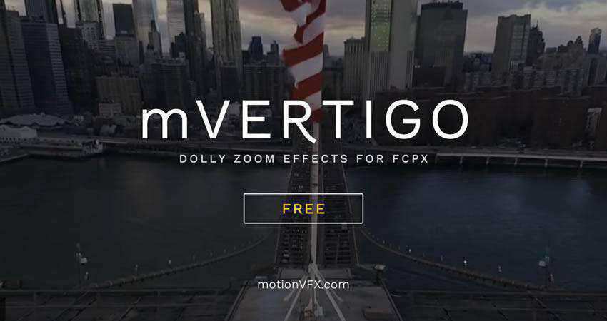 mVertigo Dolly Zoom Effect free final cut pro fcpx preset template