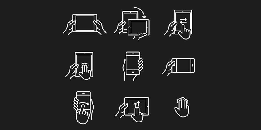 Device Gesture Icons